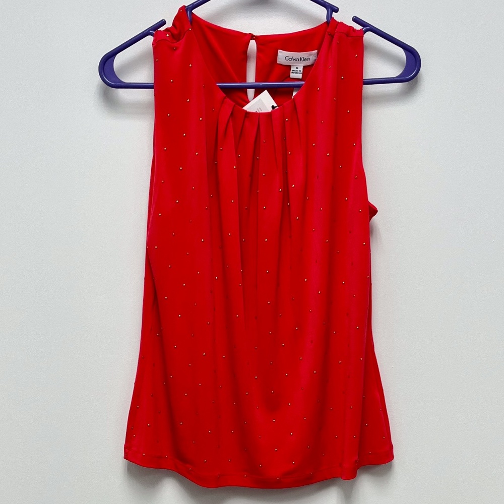 Red Calvin Klein Tank Top